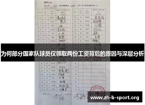 为何部分国家队球员仅领取两份工资背后的原因与深层分析